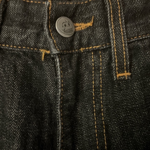Cheap Monday jeans black gold stitch 31/34 (fits 34/30) - Picture 4 of 6